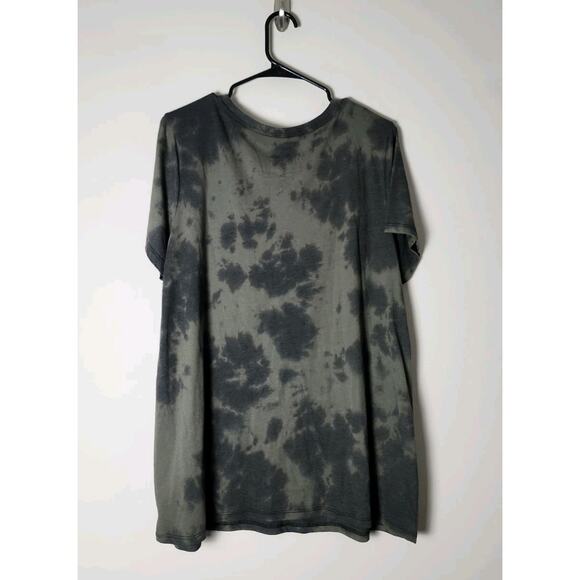 Torrid T-Shirt Plus Size 1X Halloween Creep It Real Green Tie Dye Short Sleeve - Picture 5 of 5